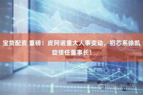 宝货配资 重磅！皮阿诺重大人事变动，初芯系徐凯旋接任董事长！